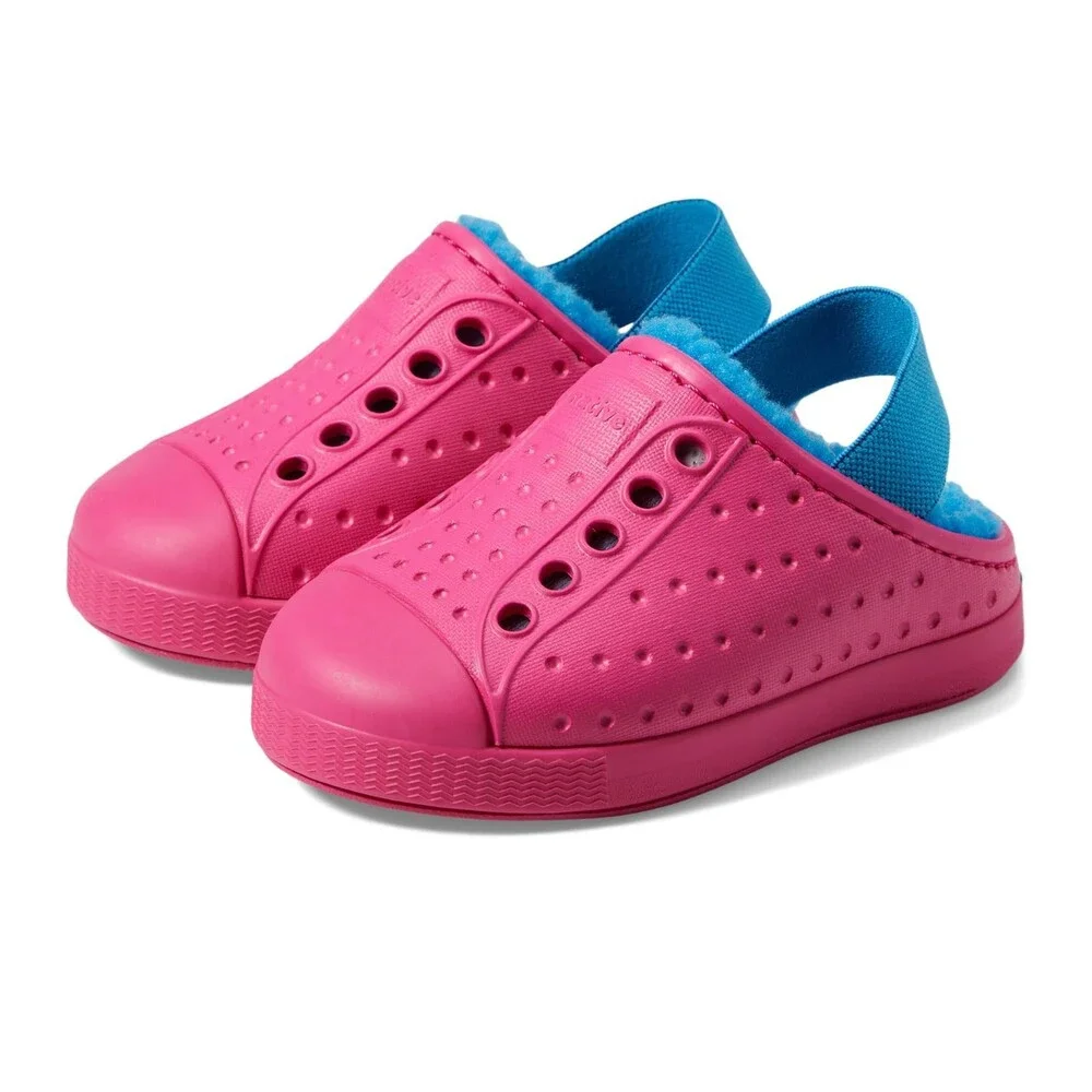 Native Shoes Jefferson Cozy Toddler 5 M Radberry Pink Heel Strap Clogs HTAT1709